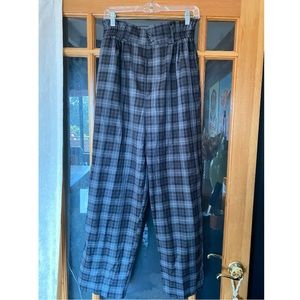 NWOT Urban Outfitters Plaid Wide leg Trousers